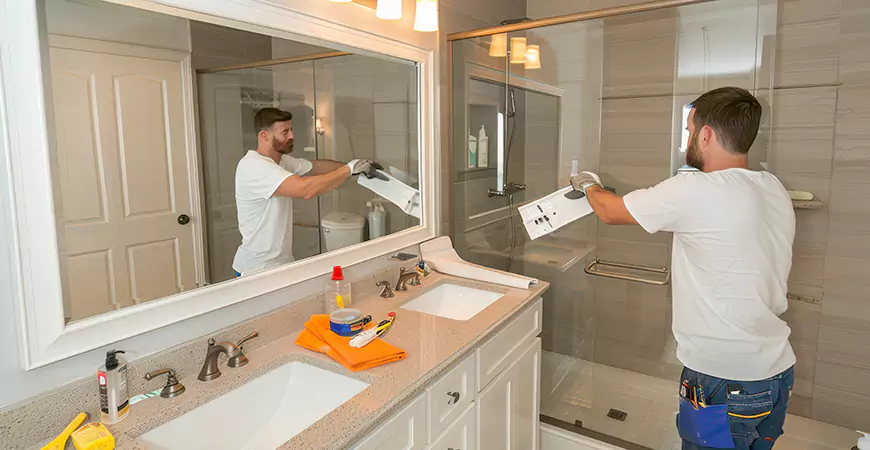 Simple Modern Bathroom Remodel in Estero