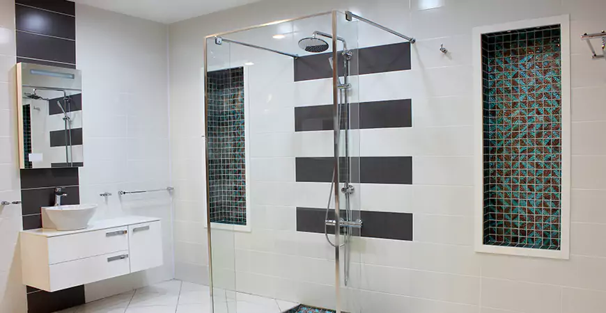 Modern Standing Shower Remodel in Estero