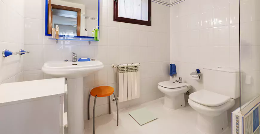 White Shower Remodel in Estero